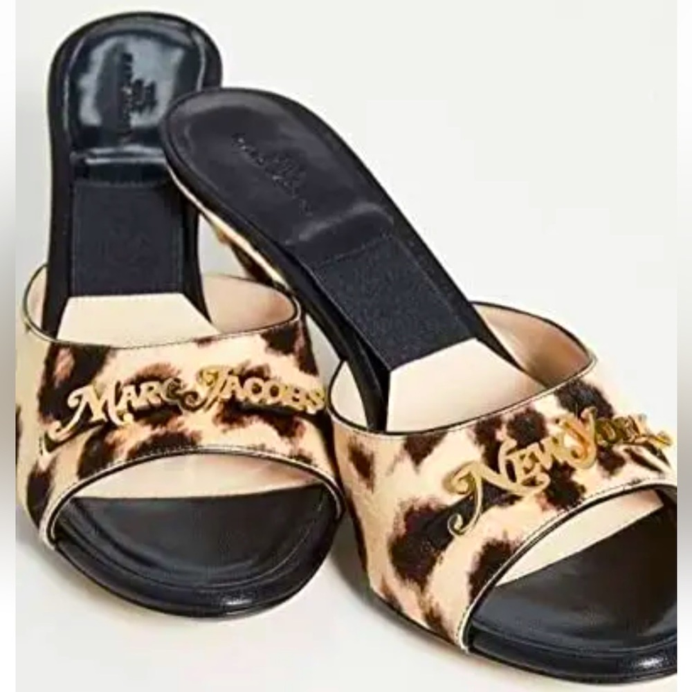 Marc Jacobs Kitten Leopard Print Heels